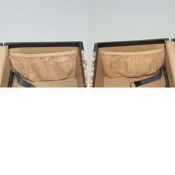 DIOR Trotter Canvas Vanity Case Hand Bag Brown - Picture 12 of 12